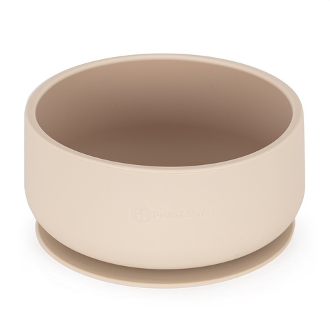 Silikon qab\PETITE&MARS Silicone 2-color bowl TAKE&MATCH Desert Sand 6m+