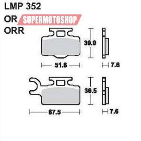 Тормозные колодки премиум класса AP RACING (BREMBO) AP-LMP352 ORR