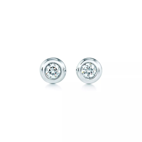 Серьги из серебра с бриллиантами, Tiffany💎diamonds by the Yard. В наличии