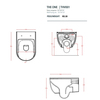ArtCeram The One THV001 01 00 Унитаз, Artceram, The One, безободковый, тип установки-подвесной, ширина, мм-360, глубина, мм-520, высота, мм-370, форма чаши-овальная, выпуск-горизонтальный, без декора, материал-санфаянс, сиденье-необходимо заказать, к