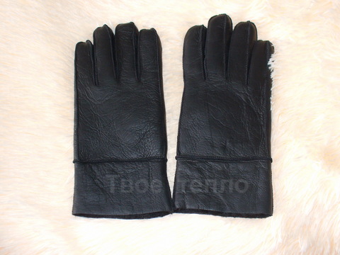 мужские перчатки из дубленой кожи