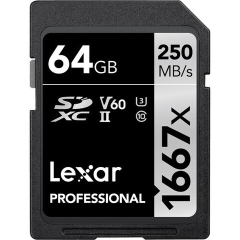 Lexar Professional 1667x UHS-II SDXC 64 Gb