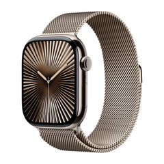 Умные часы Apple Watch Series 10 GPS + Cellular, 46mm, Natural Titanium Case with Milanese Loop, Natural (Натуральный титан) MWYC3