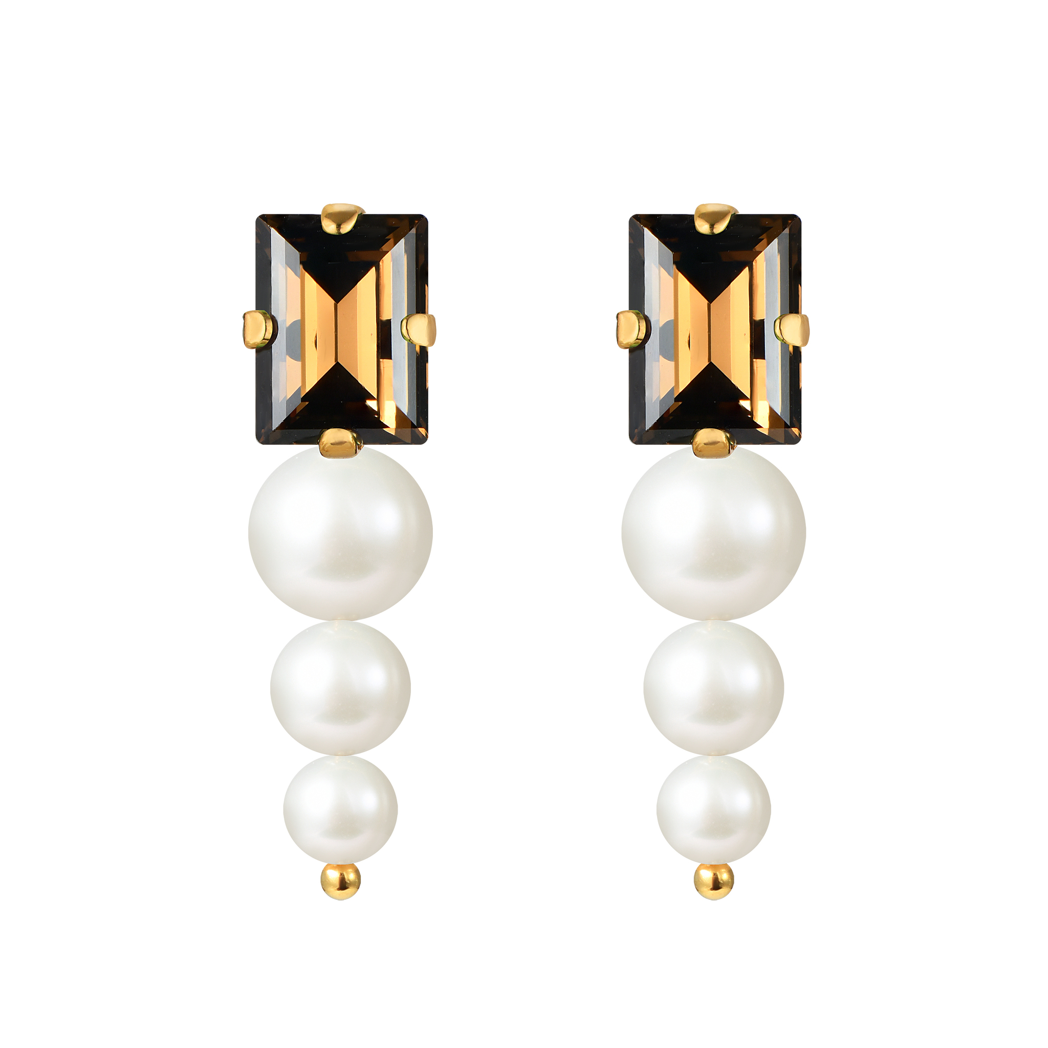 Серьги Wood Pearl Earrings