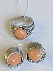 Девика (кольцо + серьги из серебра)