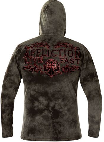 Affliction | Худи мужское VIRTUE A23252 с капюшоном спина