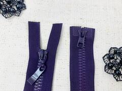 Молнии трактор АРТА-Ф 2077, Латвия, Т6, L 75 см, 2 бегунка, фиолетовый