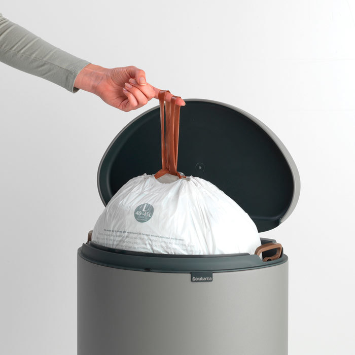 Мусорный бак FlatBack+ (40 л), Минерально-серый, арт. 119620 - фото 7