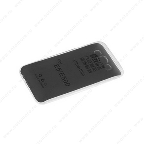 Накладка силиконовая для Samsung Galaxy E5 E500 прозрачная