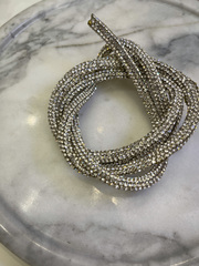 Стразовый шнур, гладкий , Crystal - 5 мм.