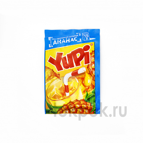 Растворимый напиток Yupi со вкусом ананаса, 15 гр
