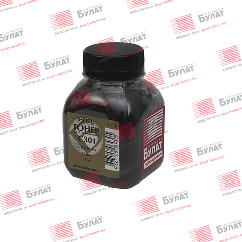 Тонер БУЛАТ s-Line 44973544 (Glossy) для Oki C301, C321, MC342 (Чёрный, банка 55 г)