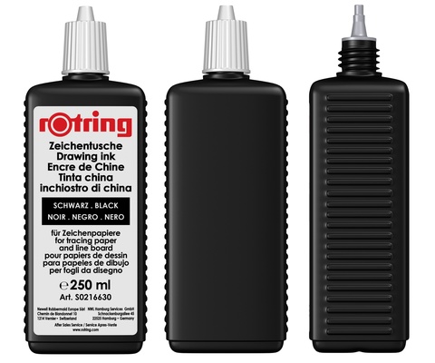 Тушь Rotring для черчения, 250 ml, Black, (S0216630)