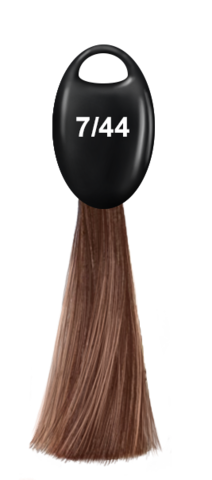 OLLIN N-JOY  7/44 – русый интенсивно-медный, перманентная крем-краска для волос 100мл