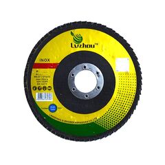 Круг лепестковый торцевой 125х22,23 мм P80 Lvzhou KLTL12580