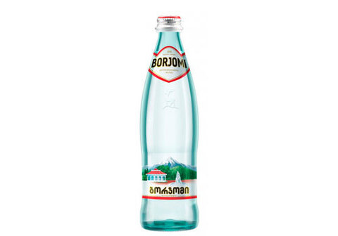 Минеральная вода газированная Боржоми в стекле, 500мл