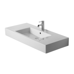 Duravit Vero Раковина для мебели без перелива, с 3 отв. под смес., 1050x490мм, Цвет: Белый 329100044 фото