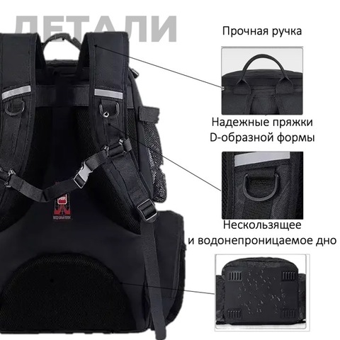 Картинка рюкзак рыболовный Nevo Rhino 9106-NW Black - 12