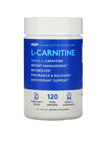 L-карнитин, коррекция веса, 500 мг, 120 капсул