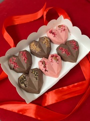 Набор шоколадных сердец (6 шт)