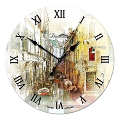 Настенные часы 01-093 Улица в Венеции Династия