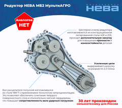 Редуктор мотоблока Нева МБ2 МультиАГРО в интернет-магазине ЯрТехника