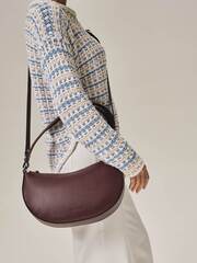 Сумка женская сэддл зимняя вишня