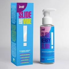 Увлажняющий гель INTT SLIDE BERRY SLIDE! на водной основе, ежевика, 100 мл