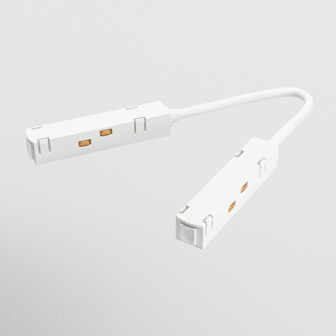 Коннектор питания угловой для магнитного шинопровода Maytoni Technical TRA004CPC-22W белый