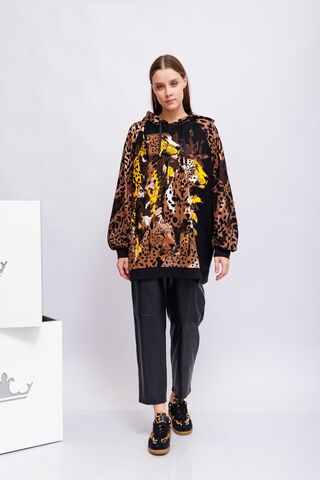 Marc Cain Sports Брюки из эко-кожи расслабленного кроя