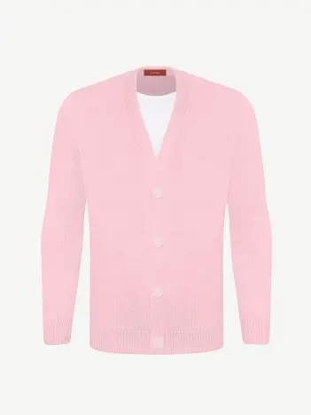 Кардиган с пуговицами из шелка