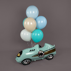 К Фигура, Гоночная машина, Формула 1, Голубой, 43''/109 см, 1 шт.