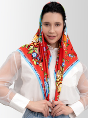 Платок «Городецкая роспись»
