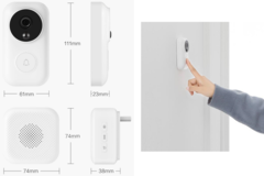 Умный дверной звонок Xiaomi Zero Smart Doorbel (белый)