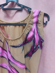 Купальник для художественной гимнастики без страз рост 122 см НОВЫЙ