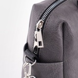 Сумка Саломея 1105 македония серый + черный