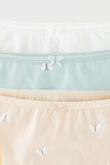 трусы/ уп  для девочки  К 1964-3уп/голубой опал,персиковый зефир,бабочки