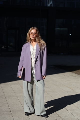 Пиджак Las Celula лиловый