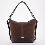 Рюкзак Саломея 1059 эко-замша шоколад