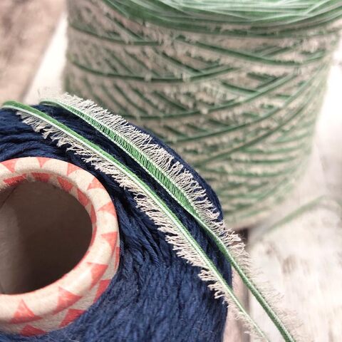 Хлопок фасонный BE MI VA / MUSK 180 зеленый с бежевым