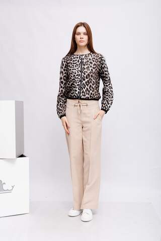 Monari Бомбер в леопардовый узор с металлическими деталями