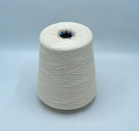 Бобинная пряжа,Cotton combed, 1693м. 100%Хлопок, Молочный(703), 40821