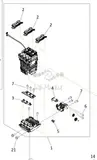 Блок INK SUPPLY TANK UNIT R для Canon TM-200, 205, 300, 305 (QM4-5966-000_ТУ) ТЕХУПАКОВКА