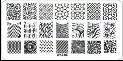 Пластина для стемпинга пластиковая XY-L 04