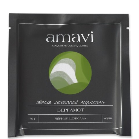Шоколад Amavi «Чёрный с бергамотом» 70г (Amavi)