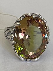 Аида-султанит (кольцо  из серебра)