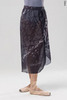 Wrap skirt with elastic waist | steel_spray