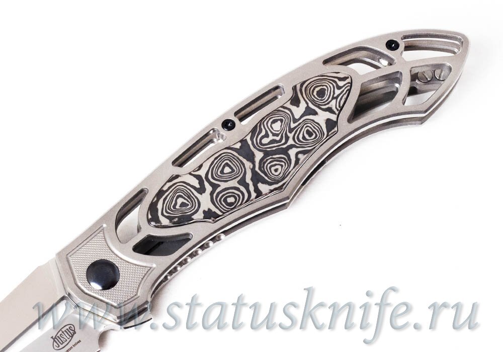 Нож Gargoyle 20CV Titanium Black Timascus Justus Knives