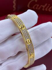 16236 - Браслет LOVE с отверткой в обсыпке из цирконов, в люксовом качестве VGOLD