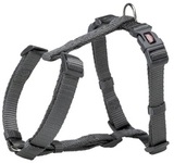 Шлейка для собак Trixie Premium H-Harness S-M: 42-60 см/15 мм, графитовая